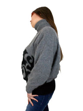 Load image into Gallery viewer, NWT Vintage 80&#39;s Angora Sweater Fuzzy Op Art Abstract  L