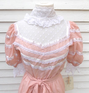 Gunne Sax Jessica Mcclintock Maxi Dress Size 9 Poet Party Prom