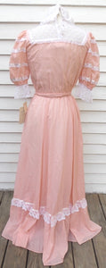 Gunne Sax Jessica Mcclintock Maxi Dress Size 9 Poet Party Prom