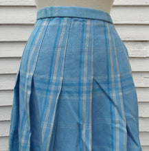 Load image into Gallery viewer, Pendleton Blue Plaid Wool Skirt Size 16 Pre-owned