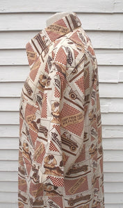Vintage 80's Wards Classic Cars Mens Shirt XL
