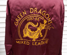 Load image into Gallery viewer, Vintage Swingster Green Dragon  Bomber Jacket L snap front