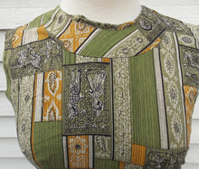 Load image into Gallery viewer, Vintage 50&#39;s 60&#39;s Day Dress Shirt Dress Woman&#39;s Gents Ladies Print XS S Pre-owned
