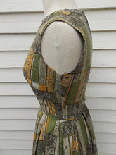 Load image into Gallery viewer, Vintage 50&#39;s 60&#39;s Day Dress Shirt Dress Woman&#39;s Gents Ladies Print XS S Pre-owned