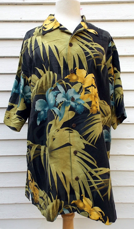 Pre-owned Tommy Bahama Hawaiian Silk Shirt M