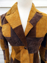 Load image into Gallery viewer, Vintage Wilsons Leather Patchwork Coat Boho Hippie XS