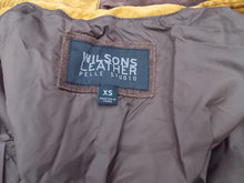 Load image into Gallery viewer, Vintage Wilsons Leather Patchwork Coat Boho Hippie XS
