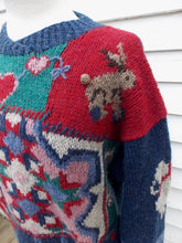Load image into Gallery viewer, Vintage WOOLRICH  Sweater Hearts Bunnies Flowers M L