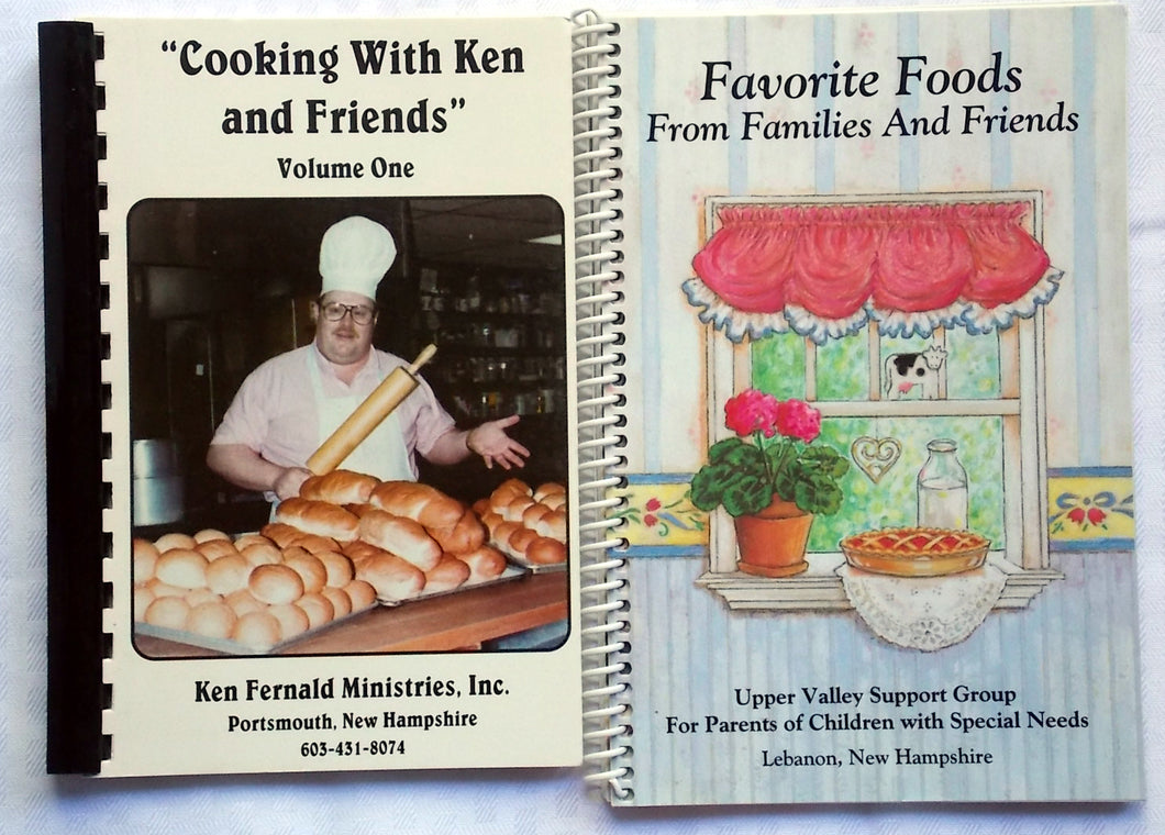 2 New Hampshire Cookbooks-Favorite Foods Cooking with Ken