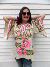 Load image into Gallery viewer, Vintage Jobea Embroidered Mexican Top Blouse Boho 38 Hand Embroidered