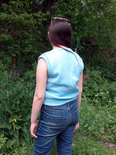 Load image into Gallery viewer, Vintage GEESE Sweater Vest Soft Blue&#39;s  M L