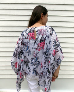 Vintage Jennifer Lopez Floral Top Blouse S Tagged