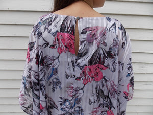 Vintage Jennifer Lopez Floral Top Blouse S Tagged