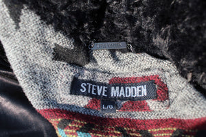Vintage Steve Madden Indian Aztec Coat L Adult Woman
