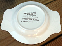 Load image into Gallery viewer, Vintage Homer Laughlin My Own Plate Childs Plate Collectable