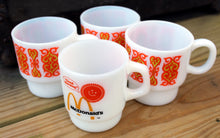 Load image into Gallery viewer, Vintage MCDONALD&#39;S Anchor Hocking Fire King Mug Plus 3 Mid-Century Mugs