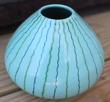 Load image into Gallery viewer, Vintage Italy Italian Art Pottery Vase 326/13 Striped