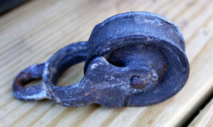 Vintage Barn Pulley Primitive Farm Steampunk Industrial Salvage
