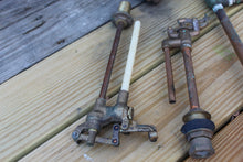 Load image into Gallery viewer, LOT Vintage Brass? Spigot, toilet plumbing Steampunk Industrial Salvage
