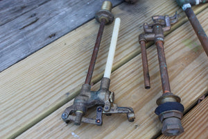 LOT Vintage Brass? Spigot, toilet plumbing Steampunk Industrial Salvage