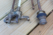 Load image into Gallery viewer, LOT Vintage Brass? Spigot, toilet plumbing Steampunk Industrial Salvage