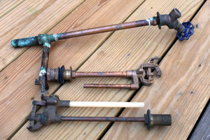 LOT Vintage Brass? Spigot, toilet plumbing Steampunk Industrial Salvage