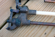 Load image into Gallery viewer, LOT Vintage Brass? Spigot, toilet plumbing Steampunk Industrial Salvage