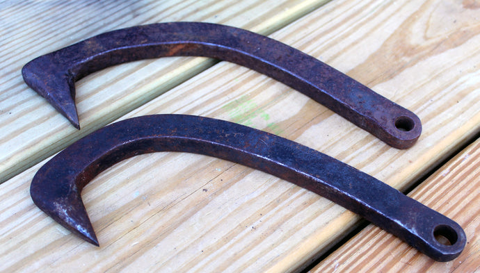 2 Vintage Cant Hooks Hook Logging Primitive Industrial Steampunk