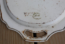 Load image into Gallery viewer, Vintage Shabby Tole Roses Creme Tray