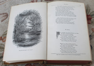 1882 Tennyson's Poems Illustrated - Beautiful Illustrations - 843 pages