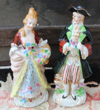 Load image into Gallery viewer, 2 Vintage Porcelaine Figurine Set Lady &amp; Gentleman Japan
