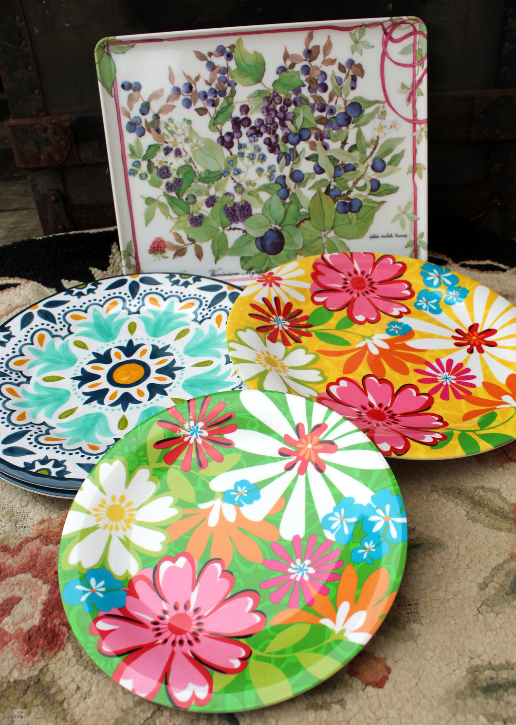 Mixed Lot Melmac Melamine Dinnerware Tray RDE Imports Bobby Flay  Pier 1