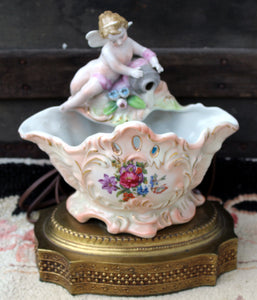 Vintage Floral Cherub Seashell Vanity Light Vintage Night Light