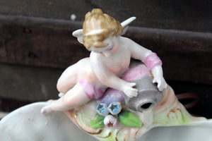 Vintage Floral Cherub Seashell Vanity Light Vintage Night Light