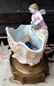 Vintage Floral Cherub Seashell Vanity Light Vintage Night Light