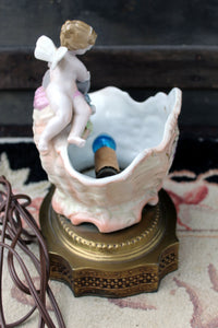 Vintage Floral Cherub Seashell Vanity Light Vintage Night Light