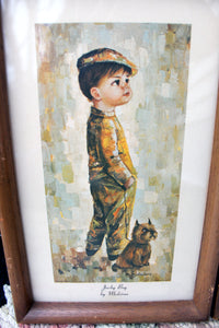 2 Vintage MEDEIROS Prints Jacky Boy & Boobsy Girl