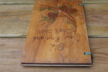 Load image into Gallery viewer, Vintage Wood Cookbook Cover Binding New England Primitive