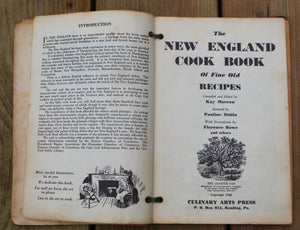 Vintage Wood Cookbook Cover Binding New England Primitive