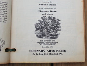 Vintage Wood Cookbook Cover Binding New England Primitive