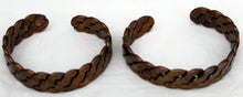 Load image into Gallery viewer, 2 Braided Copper Bracelets