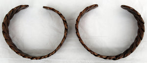 2 Braided Copper Bracelets