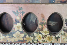 Load image into Gallery viewer, Antique Triple Oval Picture Frame Floral Handpainted Shabby
