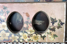 Load image into Gallery viewer, Antique Triple Oval Picture Frame Floral Handpainted Shabby