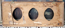 Load image into Gallery viewer, Antique Triple Oval Picture Frame Floral Handpainted Shabby
