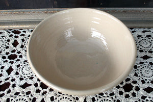 East Knoll Pottery RBD 10 inch Bowl Yelloware Banded