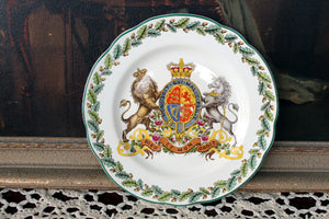 Vintage Wedgewood Etruria England Royal Arms Plate Dieu Et Mon Droit