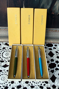 4 NOS Vintage Parker Jotter Mechanical Pencils Red Blue Green