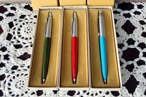 4 NOS Vintage Parker Jotter Mechanical Pencils Red Blue Green