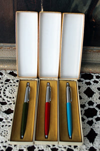 4 NOS Vintage Parker Jotter Mechanical Pencils Red Blue Green